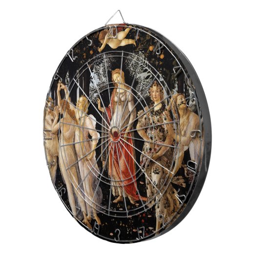 Sandro Botticelli - La Primavera Dartscheibe (Vorderseite rechts)