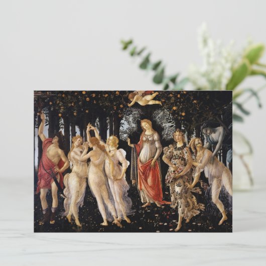 Sandro Botticelli - La Primavera Einladung (Stehend Vorderseite)