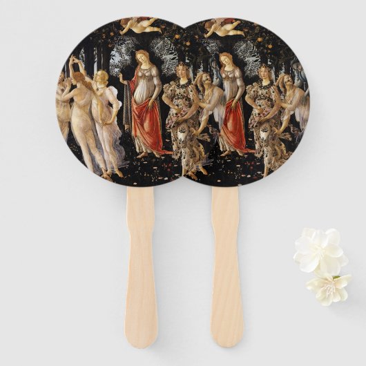 Sandro Botticelli - La Primavera Fächer (Vorne und Hinten)