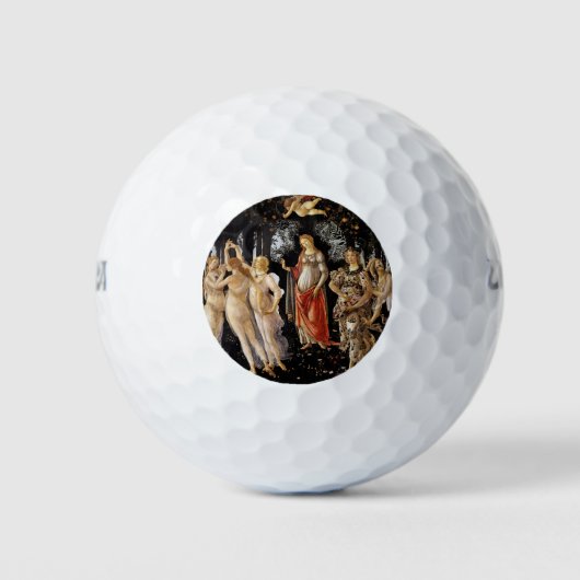 Sandro Botticelli - La Primavera Golfball (Vorderseite)