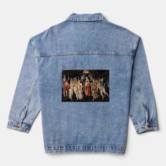 Sandro Botticelli - La Primavera Jeansjacke (Rückseite)