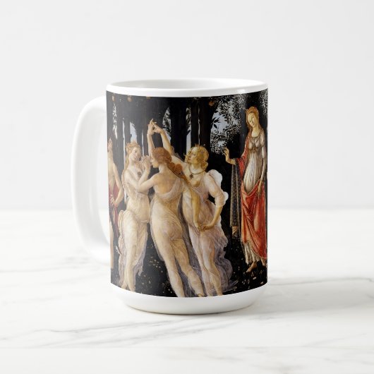 Sandro Botticelli - La Primavera Kaffeetasse (Vorderseite Links)