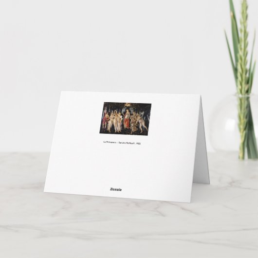 Sandro Botticelli - La Primavera Karte (Rückseite)