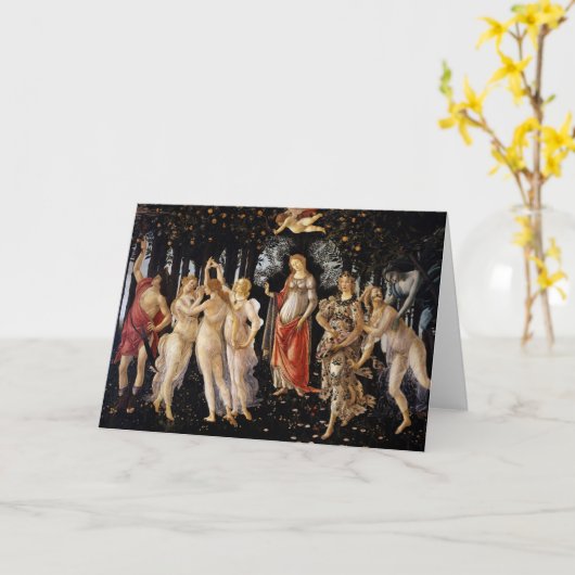 Sandro Botticelli - La Primavera Karte (Gelbe Blume)