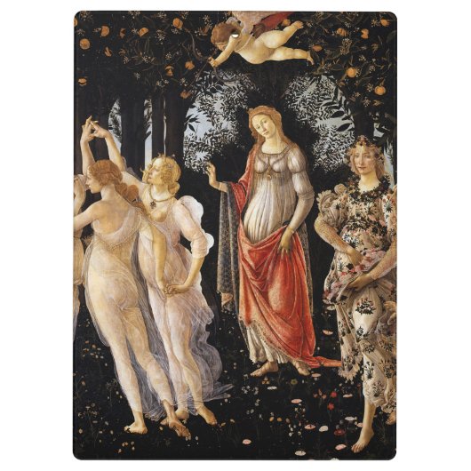 Sandro Botticelli - La Primavera Klemmbrett (Rückseite)