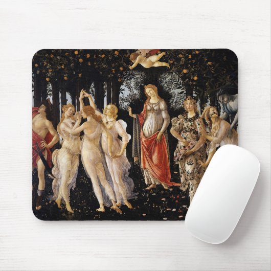 Sandro Botticelli - La Primavera Mousepad (Mit Mouse)