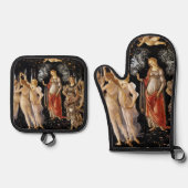Sandro Botticelli - La Primavera Ofenhandschuh & Topflappen-Set (Vorderseite)
