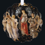 Sandro Botticelli - La Primavera Ornament Karte<br><div class="desc">La Primavera - Sandro Botticelli ,  1482</div>