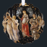 Sandro Botticelli - La Primavera Ornament Karte<br><div class="desc">La Primavera - Sandro Botticelli ,  1482</div>