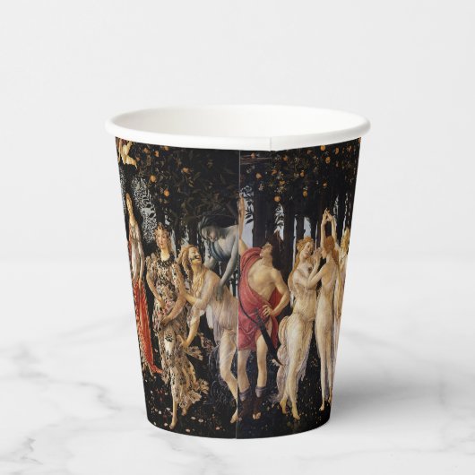 Sandro Botticelli - La Primavera Pappbecher (Rechts)