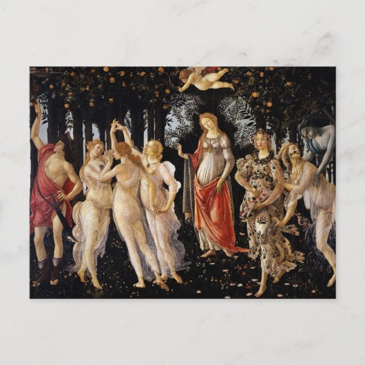 Sandro Botticelli - La Primavera Postkarte (Vorderseite)