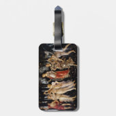 Sandro Botticelli - La Primavera - QR-Code Gepäckanhänger (Rückseite vertikal)