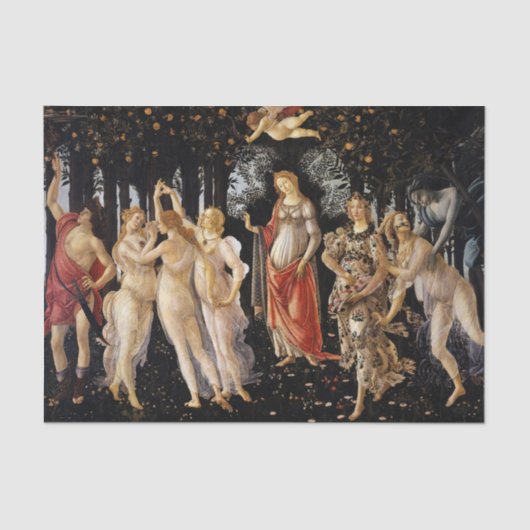 Sandro Botticelli - La Primavera Seidenpapier (Vorderseite)