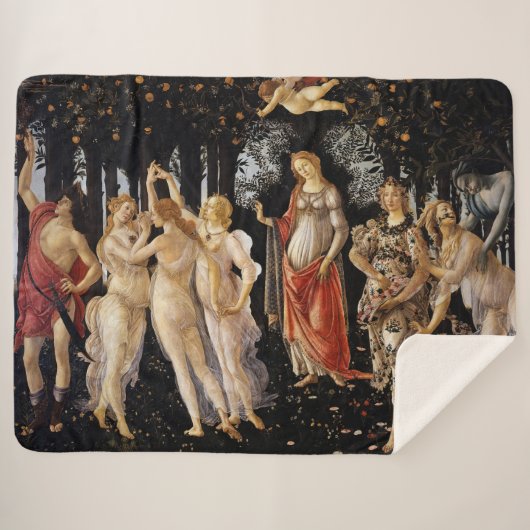 Sandro Botticelli - La Primavera Sherpadecke (Vorderseite (Horizontal))