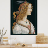 Sandro Botticelli Lady CC0281 Poster (44 in 112 cm (Küche)