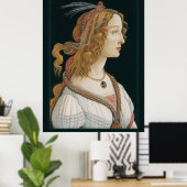 Sandro Botticelli Lady CC0281 Poster (44 in 112 cm (Heimbüro)