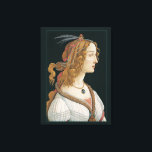 Sandro Botticelli Lady CC0282 (44 in 112 cm) Leinwanddruck<br><div class="desc">Sandro Botticelli - Idealisiertes Portrait einer Dame (Portrait von Simonetta Vespucci als Nymphe) 1480. Die Leinwand besteht aus zwei Bildern, dem Portraitgemälde und dem Hintergrund. Aufgrund des separaten Hintergrunds können Sie problemlos Änderungen an der Leinwand vornehmen, ohne das Bild schneiden zu müssen. Auf diese Weise können Sie Größe und Dicke...</div>