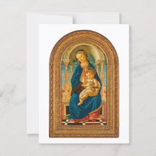 Sandro Botticelli Madonna and Child c 1470 Postkarte