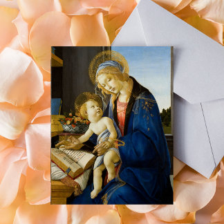 Sandro Botticelli Madonna mit dem Buch Kind Jesus Postkarte