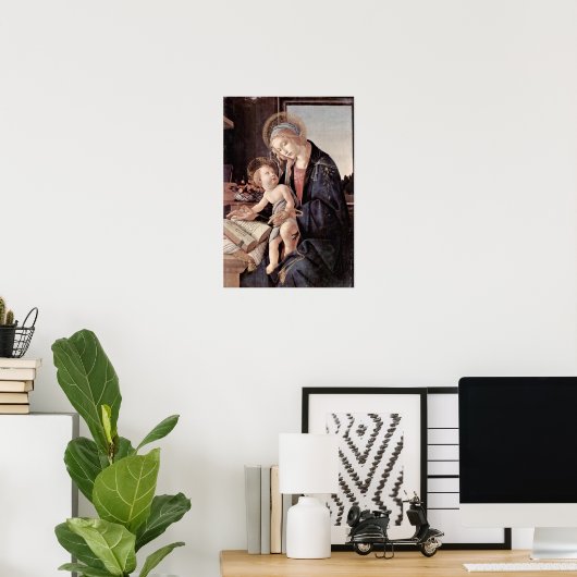 Sandro Botticelli - Madonna mit dem Buch Poster (Heimbüro)