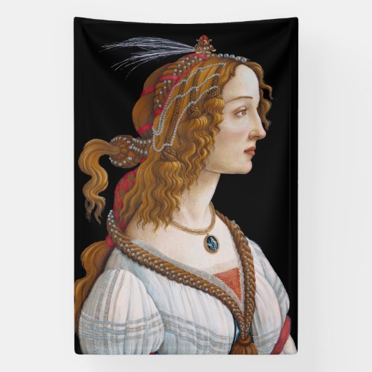 Sandro Botticelli - Portrait von Simonetta Vespucc Banner (Vertikal)