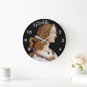 Sandro Botticelli - Portrait von Simonetta Vespucc Große Wanduhr (Zuhause)