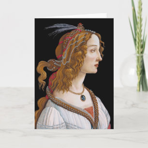 Sandro Botticelli - Portrait von Simonetta Vespucc Karte
