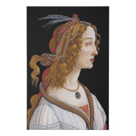 Sandro Botticelli - Portrait von Simonetta Vespucc Künstlicher Leinwanddruck