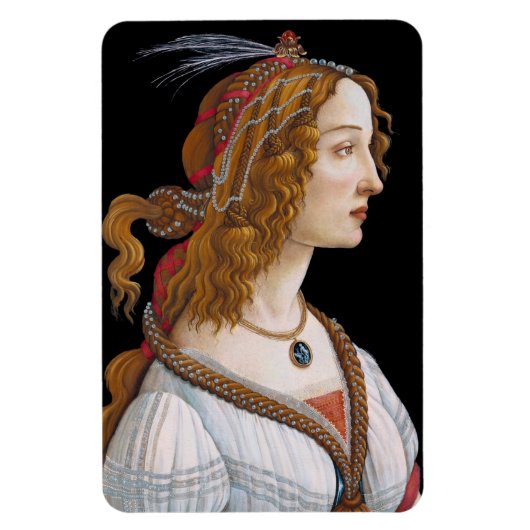 Sandro Botticelli - Portrait von Simonetta Vespucc Magnet (Vertikal)