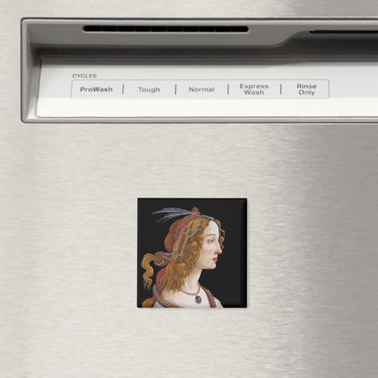 Sandro Botticelli - Portrait von Simonetta Vespucc Magnet (In Situ (Geschirrspüler))