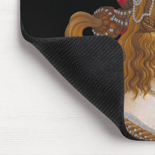Sandro Botticelli - Portrait von Simonetta Vespucc Mousepad (Ecke)