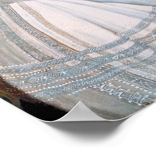 Sandro Botticelli - Portrait von Simonetta Vespucc Poster (Ecke)