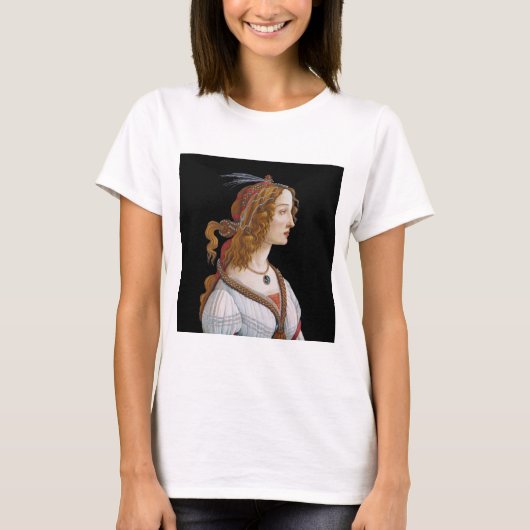 Sandro Botticelli - Portrait von Simonetta Vespucc T-Shirt (Vorderseite)