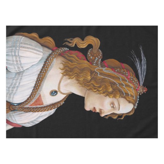Sandro Botticelli - Portrait von Simonetta Vespucc Tischdecke (Vorderseite (Horizontal))