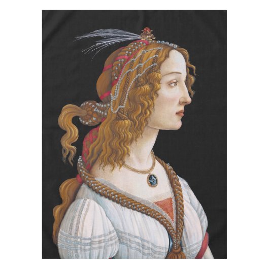 Sandro Botticelli - Portrait von Simonetta Vespucc Tischdecke (Vorderseite)