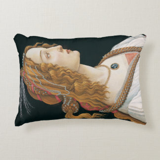 Sandro Botticelli - Porträt einer jungen Frau Dekokissen