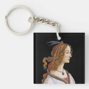 Sandro Botticelli - Porträt von Simonetta Vespucci Schlüsselanhänger