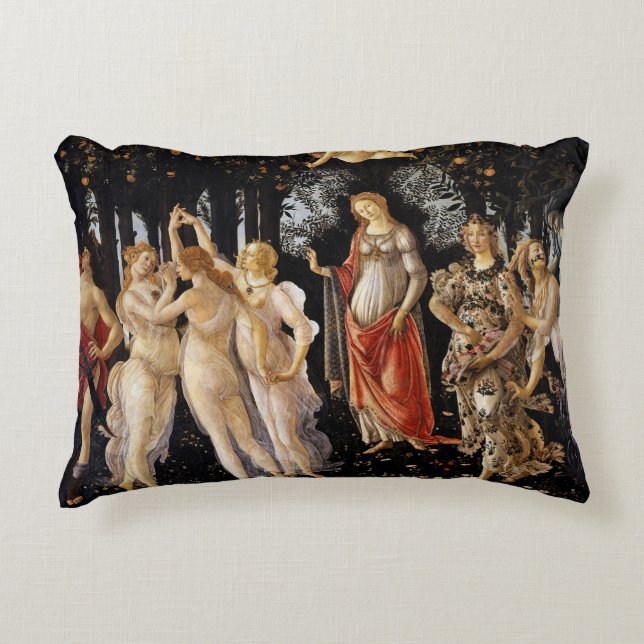 Sandro Botticelli - Primavera Dekokissen (Vorderseite)
