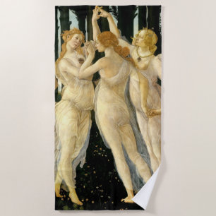 Sandro Botticelli "Primavera - Drei Grazien" Strandtuch