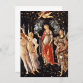 Sandro Botticelli - Primavera, Frühjahr Einladung (Vorne/Hinten)