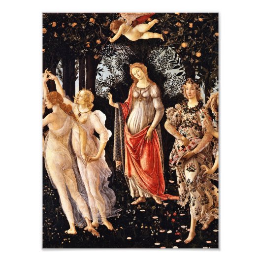 Sandro Botticelli - Primavera, Frühjahr Fotodruck (Vorne)