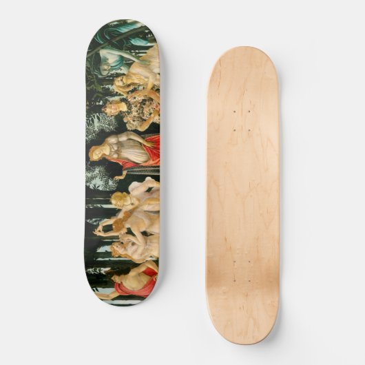 Sandro Botticelli "Primavera (Frühjahr)" Skateboar Skateboard (Vorderseite)