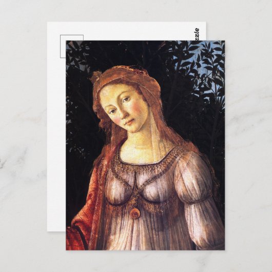 Sandro Botticelli-Primavera(Frühjahr)-Venus Kunst, Postkarte (Vorne/Hinten)