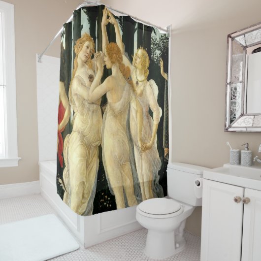 Sandro Botticelli "Primavera - Three Graces" Duschvorhang (Beispiel)