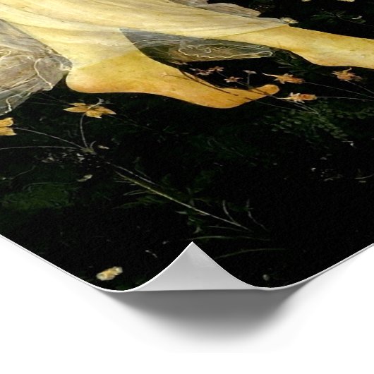 Sandro Botticelli "Primavera - Three Graces" Poster (Ecke)