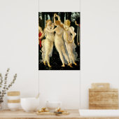 Sandro Botticelli "Primavera - Three Graces" Poster (Küche)