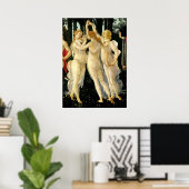 Sandro Botticelli "Primavera - Three Graces" Poster (Heimbüro)
