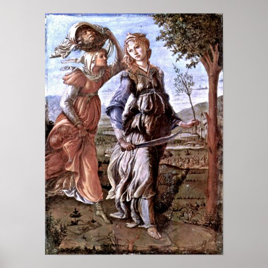 Sandro Botticelli - Rückkehr von Judith nach Bethu Poster (Vorne)