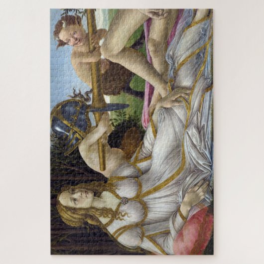 Sandro Botticelli - Venus and Mars, left side Puzzle (Vertikal)