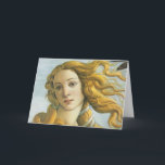 Sandro Botticelli - Venus (Detail) Karte<br><div class="desc">Sandro Botticellis Meisterwerk der Renaissancekunst "Venus (Detail)". Botticelli ist einer der Meister der frühen Renaissance. Im späten 15. Jahrhundert florierte er unter der Schirmherrschaft von Lorenzo de Medici. Seine Gemälde "Die Geburt der Venus" und "Primavera", die beide im Palast de Medici ausgestellt sind, zählen zu den besten Meisterwerken der frühen...</div>